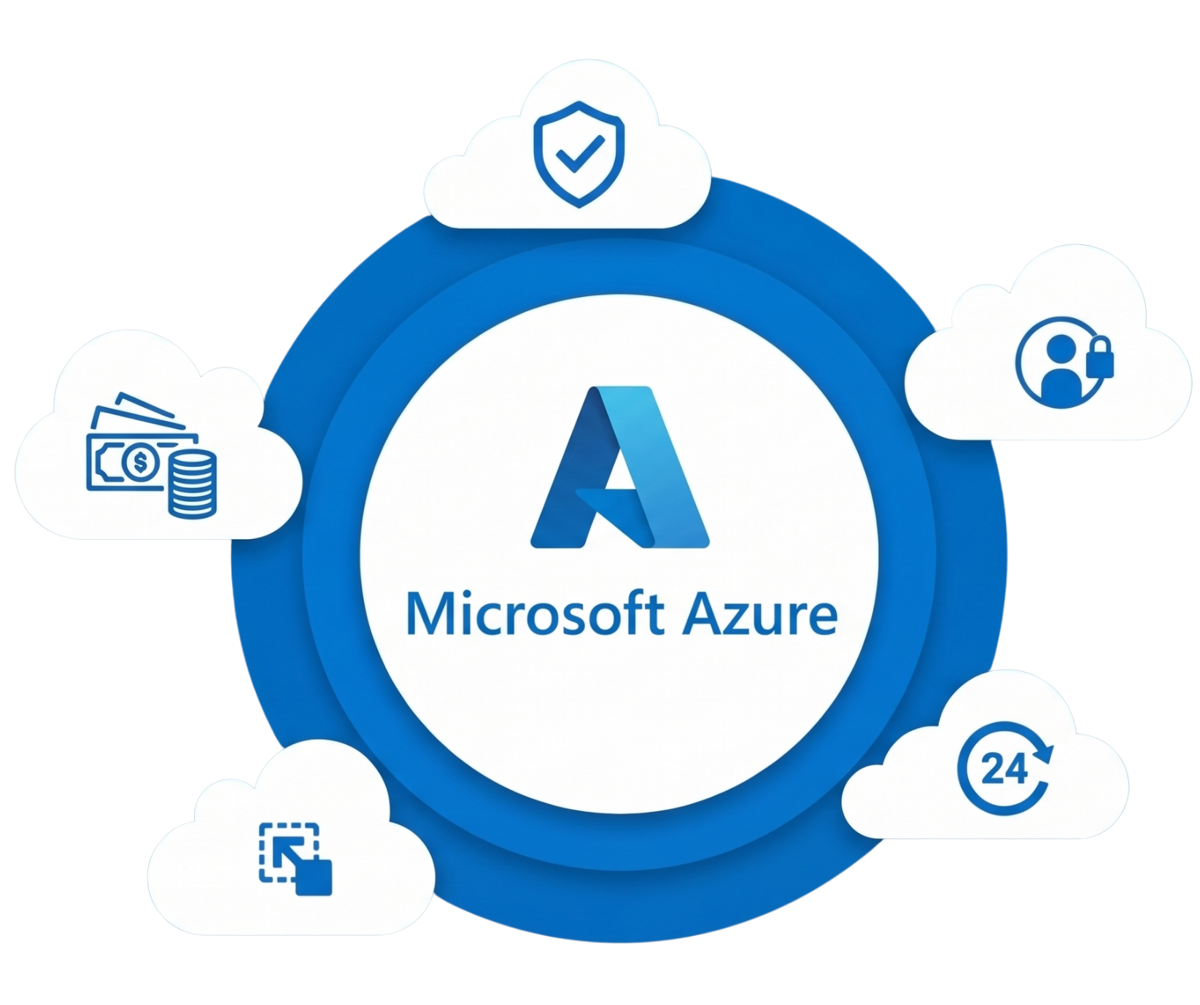 Microsoft Azure cloud platform used for regional landing zones and infrastructure
